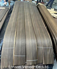 0.5mm Quarter cut Smoked European Oak Wood Veneer 250cm Length For Furniture