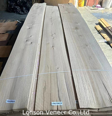 2.0mm Notty White Oak Wood Veneer For Retro Style Furniture Hàng hóa trong kho