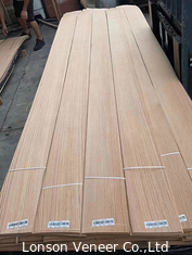 Quarter Cut Red Oak Veneer Panel AAA Độ dày đồ nội thất 0,5mm