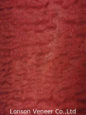 Sapelle Pommele Gỗ Veneer nhuộm đỏ Chiều rộng 10CM cho thiết kế nội thất