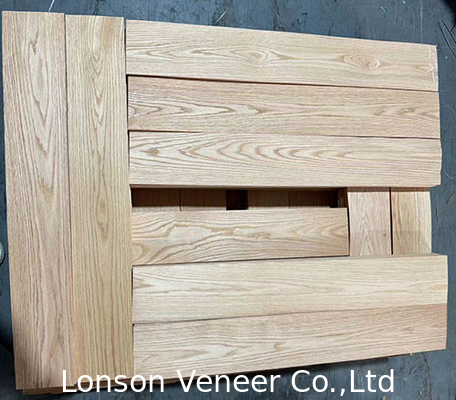 OEM Red Oak Wood Veneer, sàn nhà, bảng A độ dày 0.45