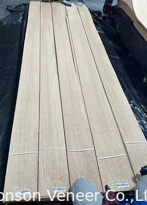 Quarter Cut American Red Oak Veneer Panel AAA Độ dày cửa 0.50