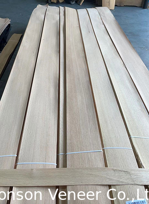 Chiều dài 250cm gỗ Red Oak Veneer 12cm Độ rộng AA Grade Độ dày 0,5mm