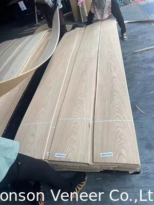 0.4mm Panel White Oak Wood Veneer Grade AAA tốt trong kho Crown Cut