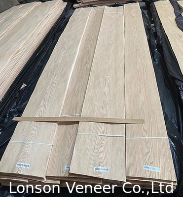 Crown cắt màu đỏ Oak Veneer Panel 0.5mm gỗ Veneer AA lớp cửa đồ nội thất