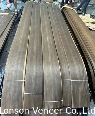 0.5mm Quarter cut Smoked European Oak Wood Veneer 250cm Length For Furniture