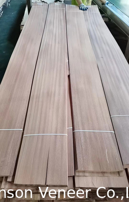 1MM đồ nội thất Sapele gỗ veneer Sapelli tấm cắt phẳng AA