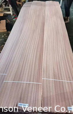 1MM đồ nội thất Sapele gỗ veneer Sapelli tấm cắt phẳng AA