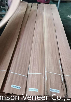 1MM sapele gỗ veneer Sapelli tấm cắt phẳng AA lớp đồ nội thất cửa