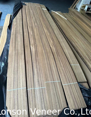 0.40MM Quarter Cut Burma Teak Wood Veneer cho đồ nội thất bảng sang trọng