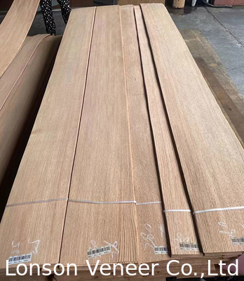 Quarter Cut Red Oak Veneer Thickness 0.45mm Wood Veneer panel AAA