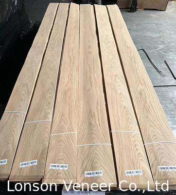 0.5mm Độ dày A lớp trắng gỗ sồi veneer cho đồ nội thất cửa