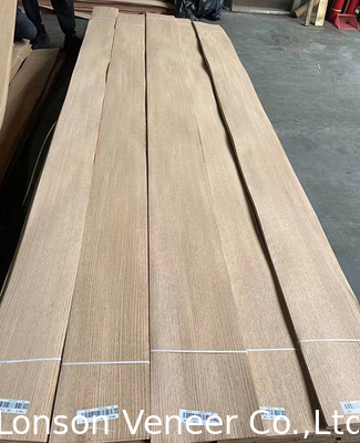 Một phần tư thẳng Red Oak tấm veneer tự nhiên độ dày 0,5mm AAAGrade