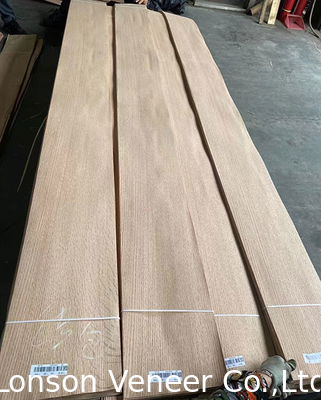 Một phần tư thẳng Red Oak tấm veneer tự nhiên độ dày 0,5mm AAAGrade