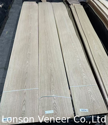 Mountain Grain Cut White Oak Wood Veneer 0.5mm Panel đồ nội thất hạng AA, Cửa