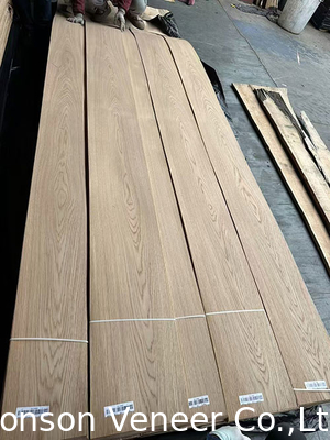 Độ dày 0,5mm Hoa Kỳ White Oak Veneer Đường nội thất AA Grade
